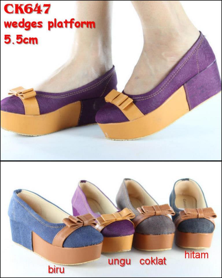 Jual sepatu wedges mumer !! reseller welcome ..