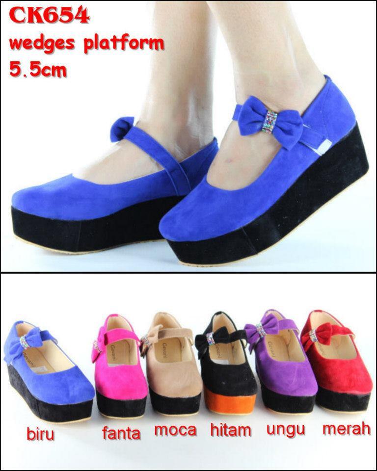 Jual sepatu wedges mumer !! reseller welcome ..
