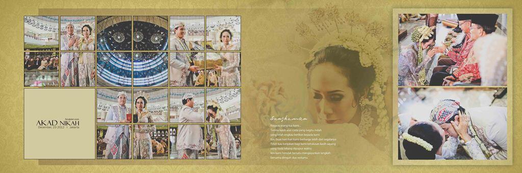 Hasil editan album wedding