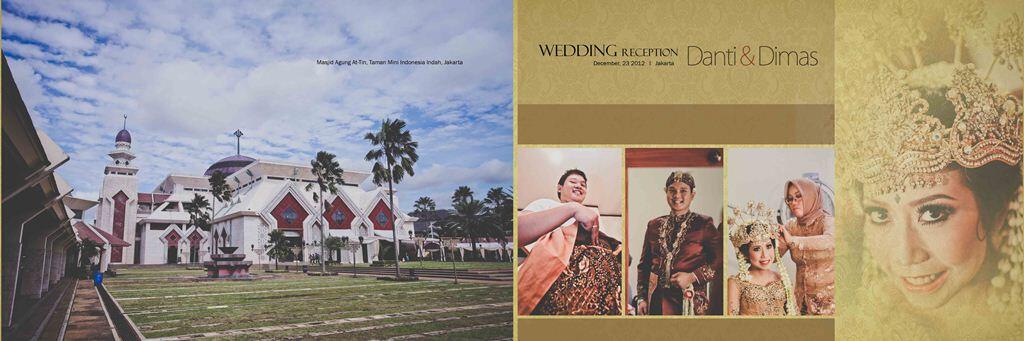 Hasil editan album wedding