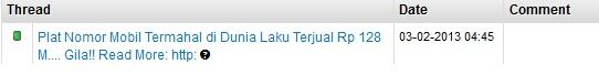 Plat Nomor Mobil Termahal di Dunia Laku Terjual Rp 128 M.... Gila!! Read More: http: