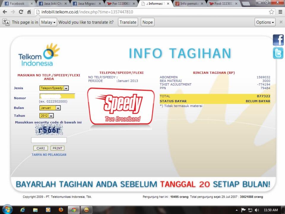 SPEEDY DISKON SE - INDONESIA FOR HOME &amp; WARNET &amp; ( SPEEDY DBS / CORPORATE ) !! RESMI 