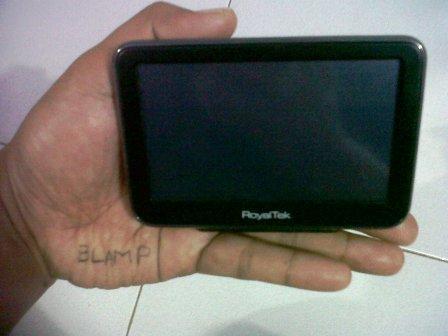 dijual gps Royaltek mobil touchscreen normal,mulus and murah