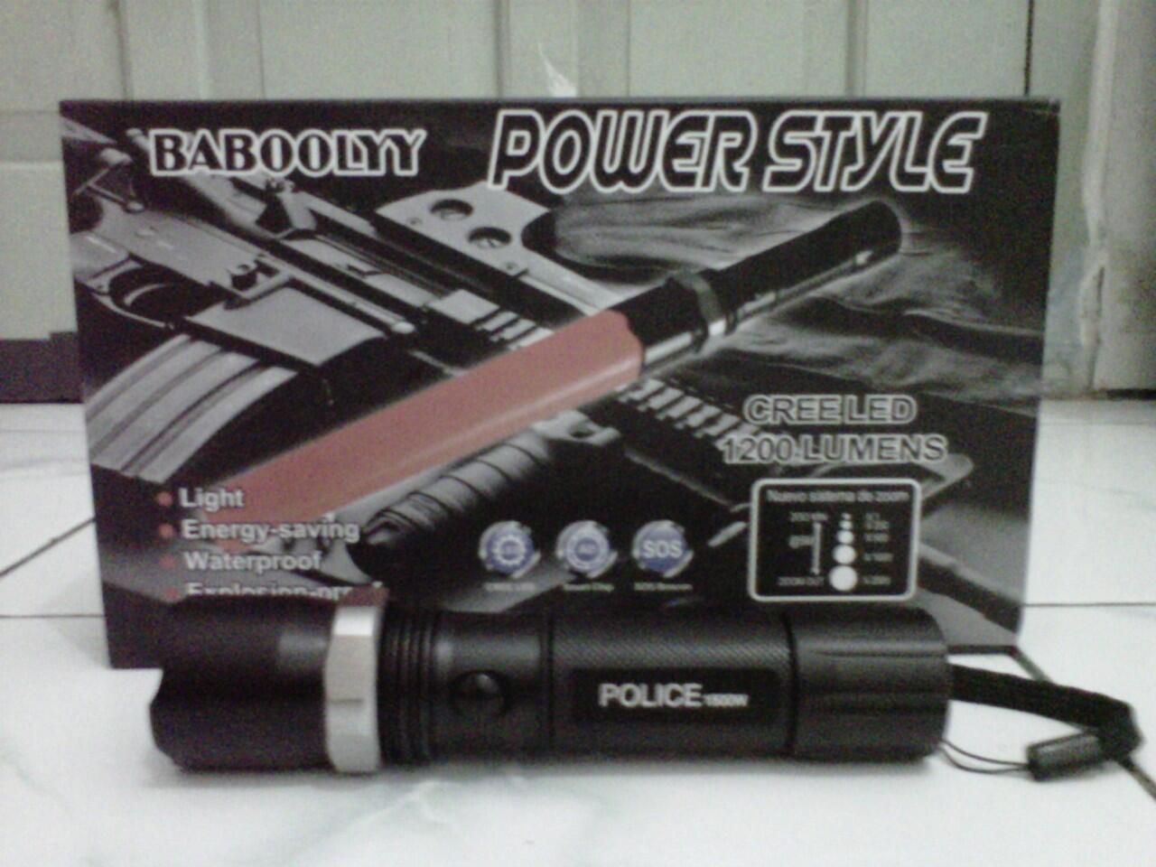 Senter Police 1500W Super Terang