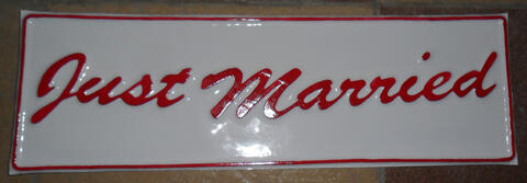 Jual Plat Acecoris untuk Mobil Pengantin
