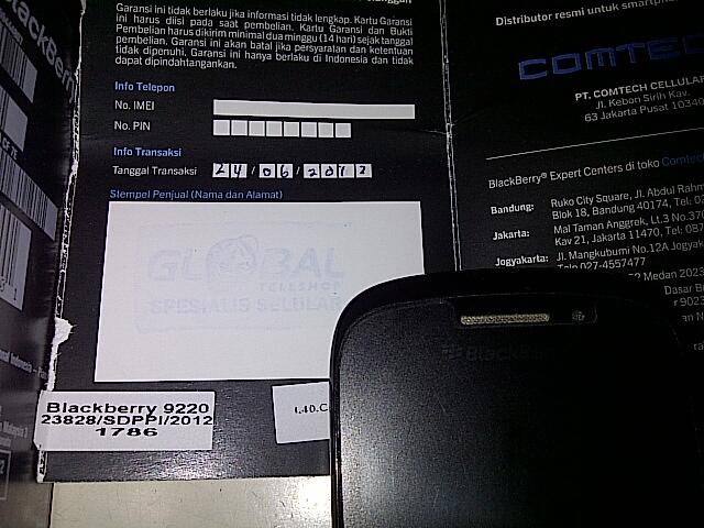 Jual Blackberry Davis 9220 Murah Mulus Full Set Garansi Jakarta