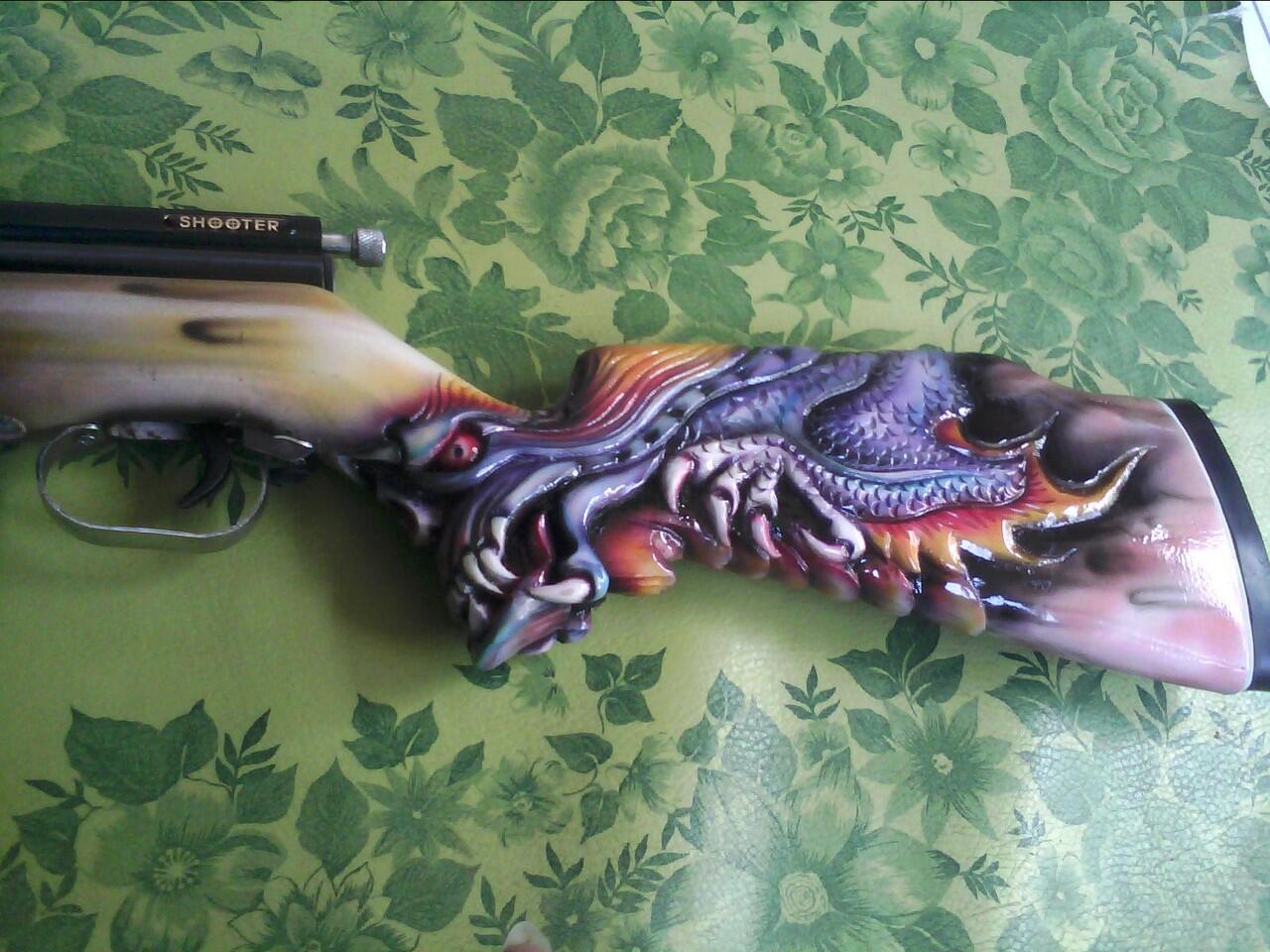 SENAPAN ANGIN SHARP ACE- POPOR UKIR