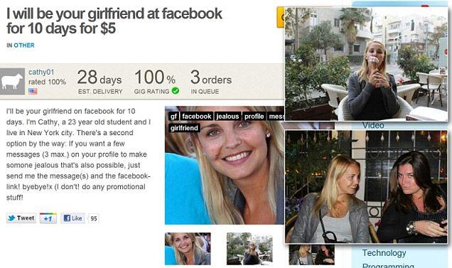 Dengan Rp 45 Ribu Gadis Ini Bisa Jadi Pacar Kamu di Facebook