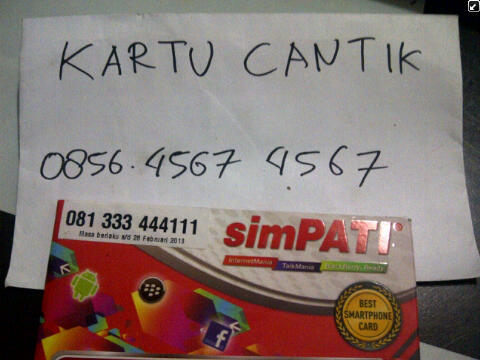 Special Simpati cantik murah