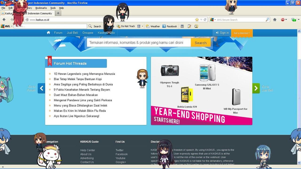 Shimeji - Character anime imut yg jalan2 di desktop agan2