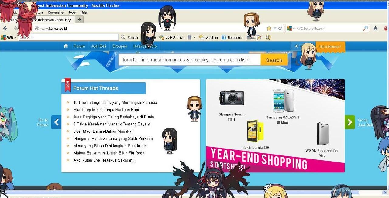 Shimeji - Character anime imut yg jalan2 di desktop agan2