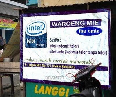 Warung yang unik dan aneh