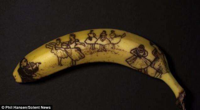 Amaizing…!! Karya 'Tato' Di Kulit Buah Pisang, Banana-ART