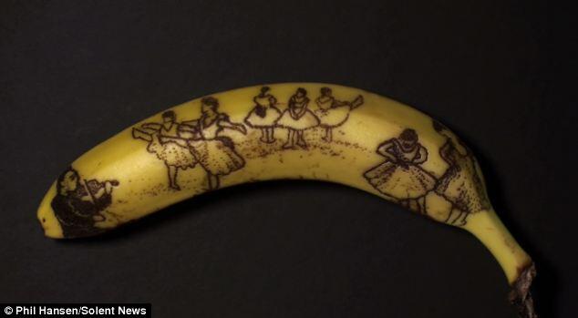 Amaizing…!! Karya 'Tato' Di Kulit Buah Pisang, Banana-ART