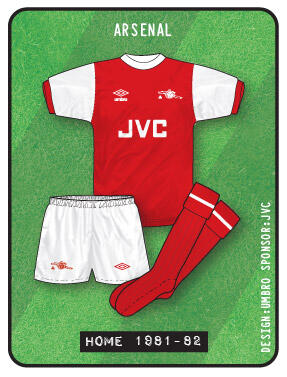 Jersey Arsenal dari musim ke musim 