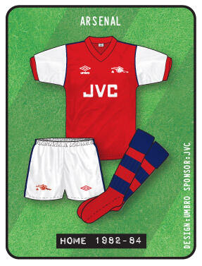 Jersey Arsenal dari musim ke musim 