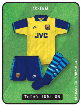 Jersey Arsenal dari musim ke musim 