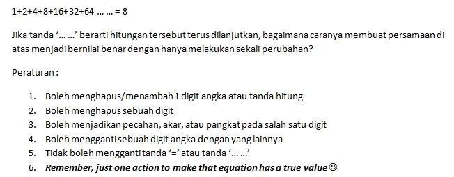 &#91;ASAH OTAK&#93; Bisa agan pecahkan soal ini? - PART 5