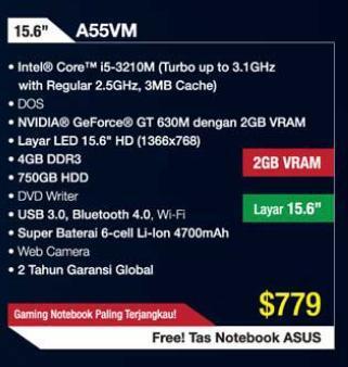 &#91;HELP&#93; Saran donk gan, Laptop Asus N46VM VS Asus A55VM, mana yang lebih baik??