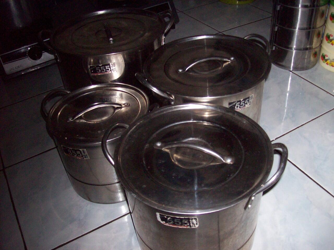 Terjual MURAH! Alat masak bekas catering baru pakai 3 bln 