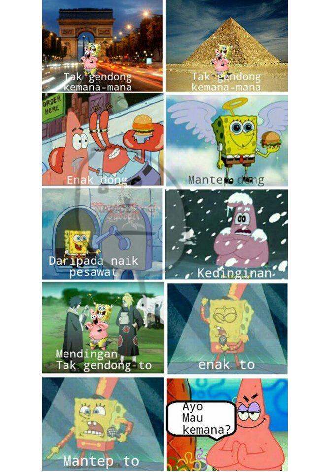 Spongebob feat Patrick : Tak Gendong