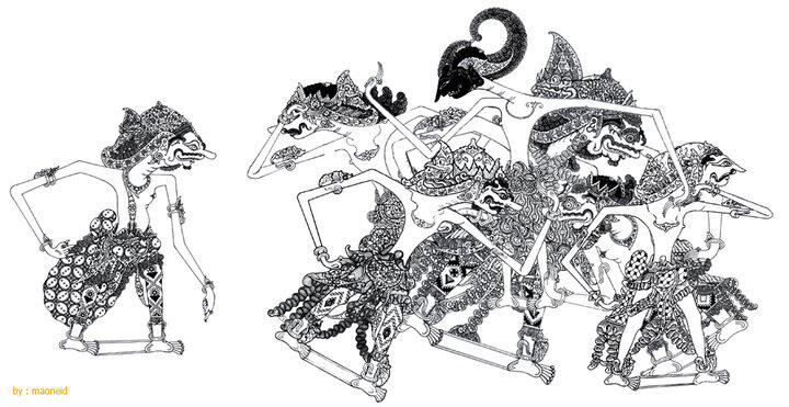 Ahmedatheism Mewarnai Gambar  Wayang Pandawa 