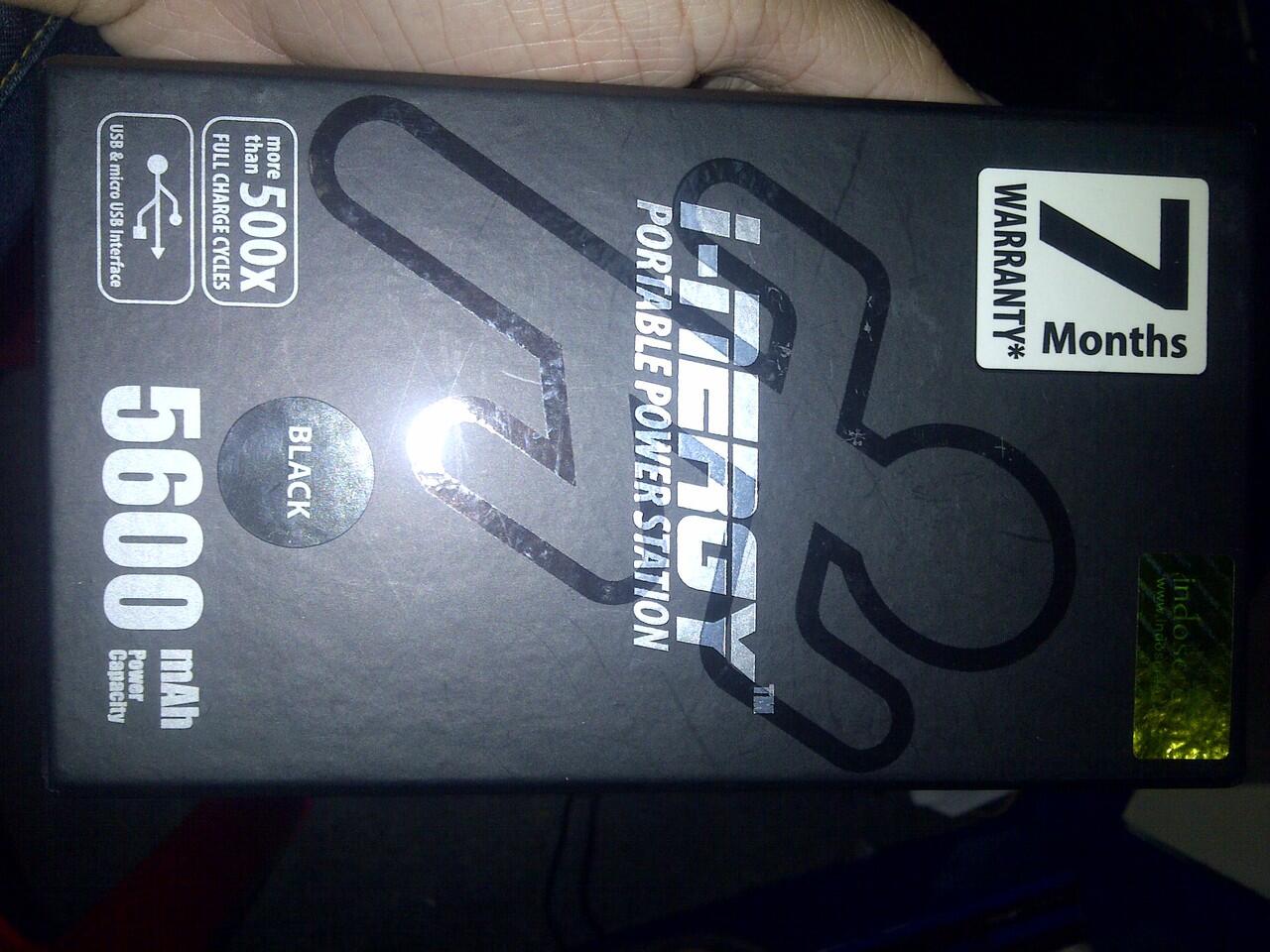 POWERBANK I-NERGY (INDOSCREEN) 5600 YOGYA