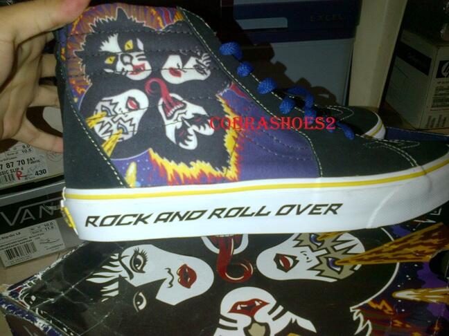 Vans Sk8-Hi Kiss Rock and Roll Over Original