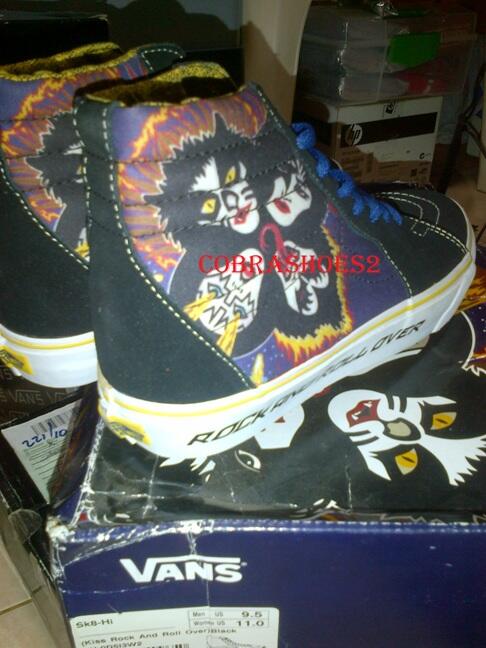 Vans Sk8-Hi Kiss Rock and Roll Over Original