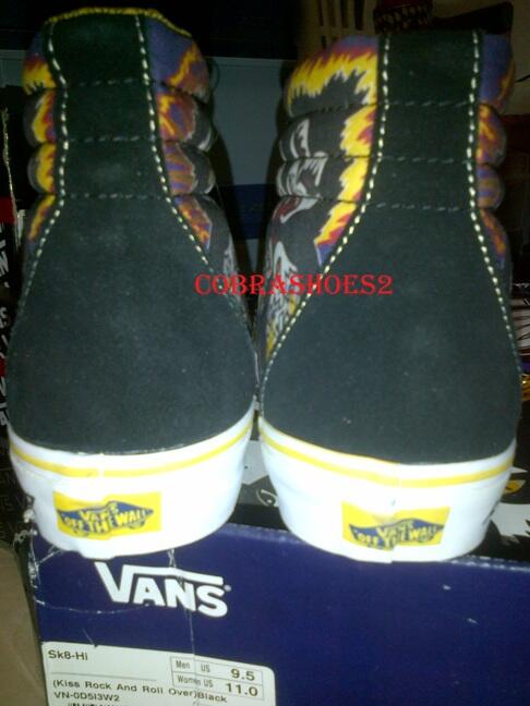Vans Sk8-Hi Kiss Rock and Roll Over Original