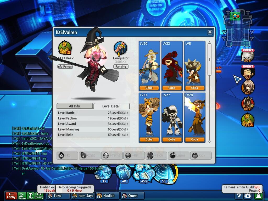 J> major herper13, rare7, gear full, jual rugi