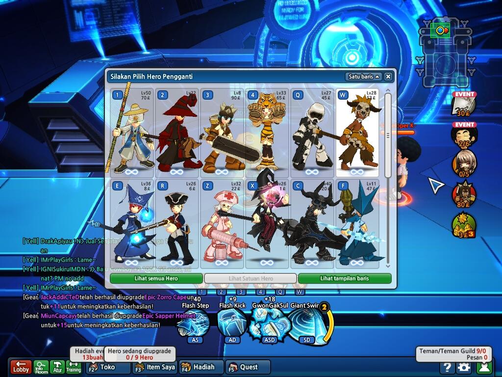 J> major herper13, rare7, gear full, jual rugi
