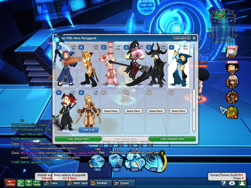 J> major herper13, rare7, gear full, jual rugi