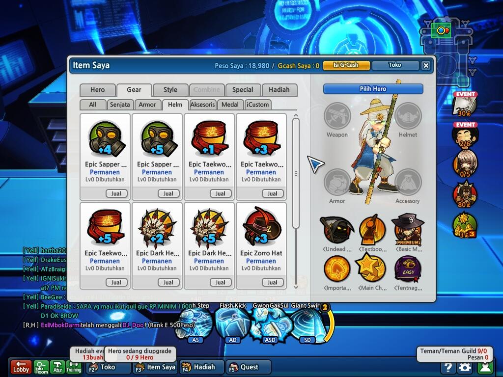 J> major herper13, rare7, gear full, jual rugi