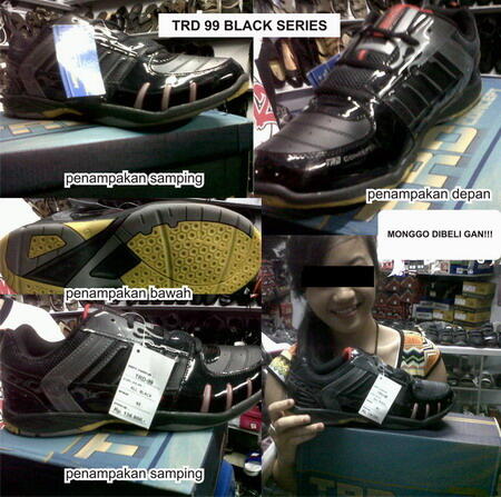 Sepatu Badminton & Running | Ardilles TRD 99 Black series ready stock uk 38-44