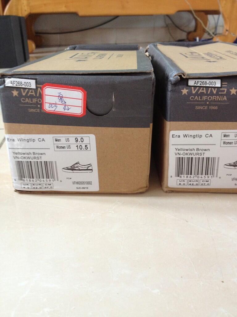 JUAL VANS ERA WINGTIP CA (SUEDE) YELLOWFISH BROWN (ORI)