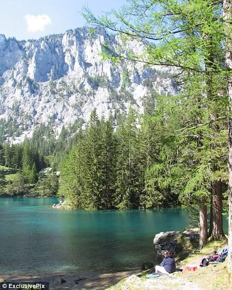 keindahan taman bawah air Green Lake Tragoess, Austria ( fenomena alam )