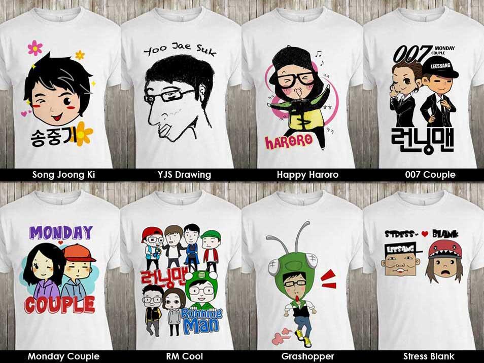 RUNNING MAN Karikatur T-shirt! READY STOCK!!