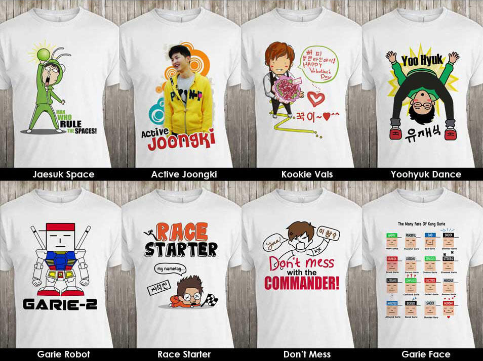 RUNNING MAN Karikatur T-shirt! READY STOCK!!