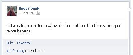Status Fb temen ane luchu sumpah parah ( RADA BB+ )
