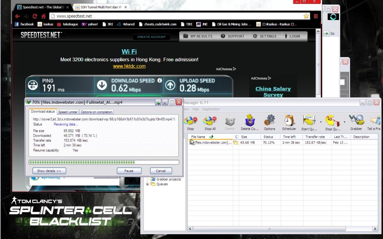 SSH Tunnel Multi Port dan VPN, DOWNLOAD dan STREAMING Ngebut!! (Server LOKAL & USA)