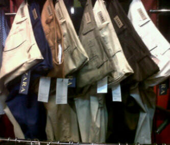 SELLING CHINO FOR MEN> ZARA AND CHEAPMONDAY.GRADE ORI MURMER !!