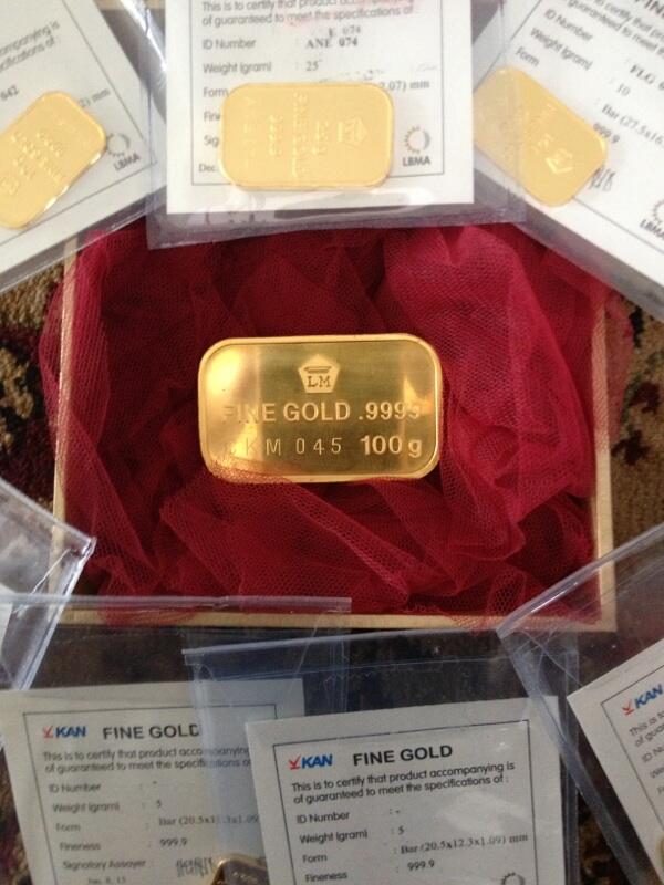 Terjual JOGJA GOLD BAR: Jual Beli Emas Batangan Logam 