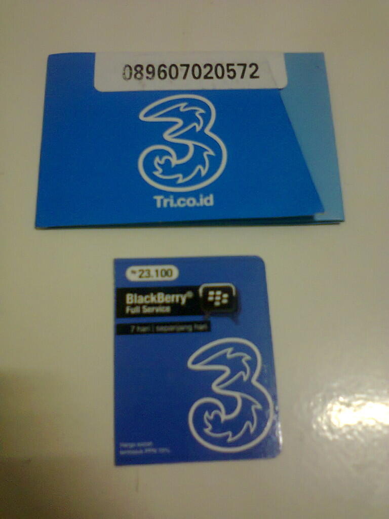 perdana 3 dan voucher BB full service