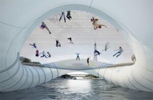 Jembatan Trampolin Di Paris,Mengagumkan 