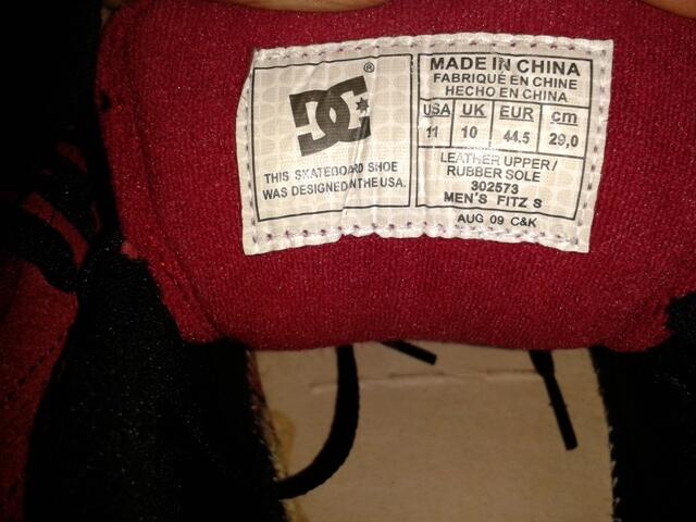 WTS DC SHOES RED GAN (JUAL RUGI)