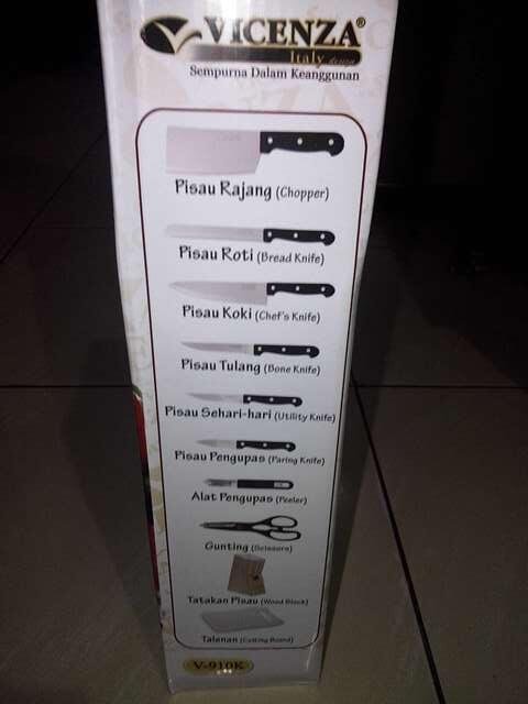 Pisau set Vicenza 10 pcs 100% NEW
