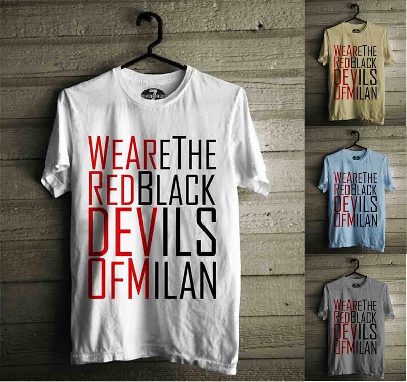 &#91;KATALOG&#93; Kaos Distro Bola | AC MILAN | Ready Stock