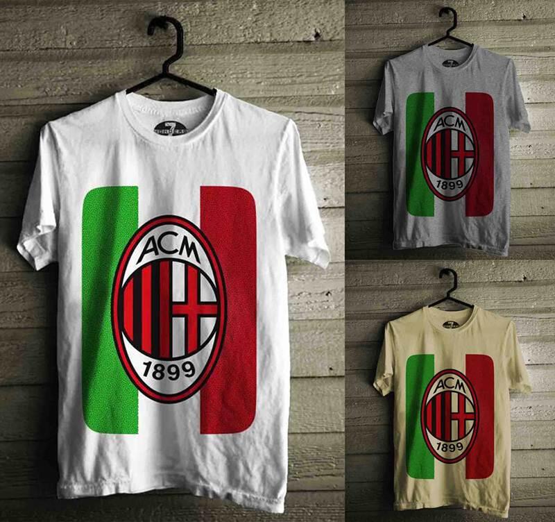 &#91;KATALOG&#93; Kaos Distro Bola | AC MILAN | Ready Stock