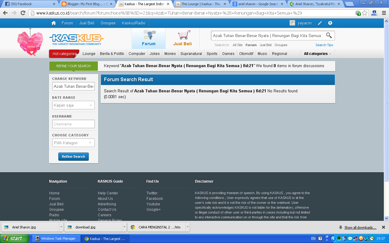 Azab Tuhan Benar-Benar Nyata ( Renungan Bagi Kita Semua )